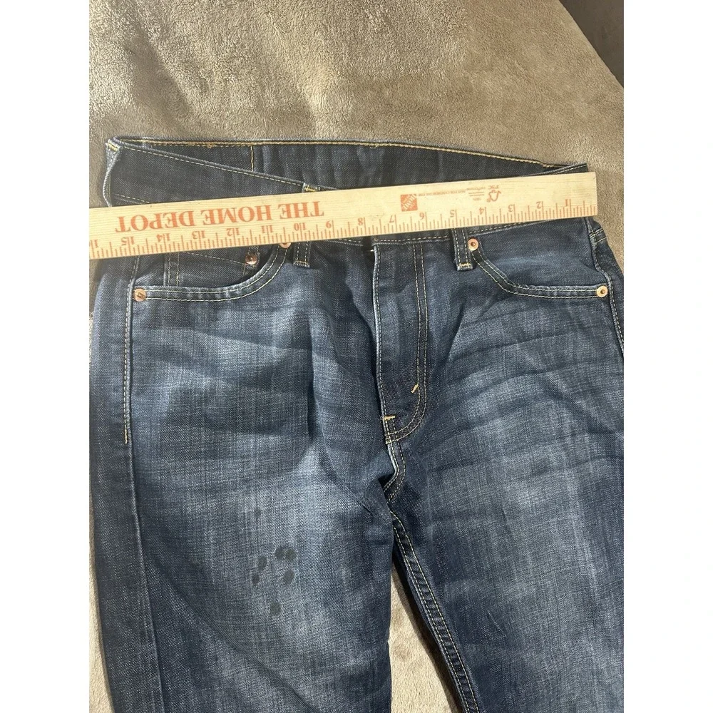 Levi's 513 Slim Straight Jeans Men's 30x32 Blue Denim 08513-0582 Dark Wash